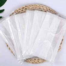 50pcs/Pack Disposable Pink Face Masks, Individually Packaged Reusable Pink Masks - Non-Medical, Double-Layer Protective Masks, Suitable For Daily Wear, Decoration, And As Women's Accessory - One Size - View 9