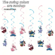 Disney 52个史迪奇主题拉旗蛋糕装饰插牌，生日派对装饰 - 彩色 - 查看 11