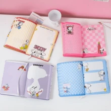 SNOOPY 1本可爱史努比PU笔记本 高颜值彩色笔记本 动漫周边 学生文具 游戏 城市机构奖品（随机款式） - 彩色 - 查看 6