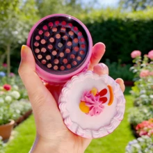 奶油蛋糕造型研磨器，少女粉色奢华研磨器，高端吸烟配件，4层金属研磨器 - 节日礼物，情人节礼物！ - 查看 8