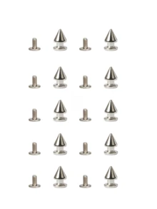 10pcs Bullet-Shaped Zinc Alloy Rivets, Gothic Punk Metal Spikes - Punk Nail - View 13