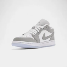 Jordan 1 Low Wolf Grey (Women's) - Grey - View 4