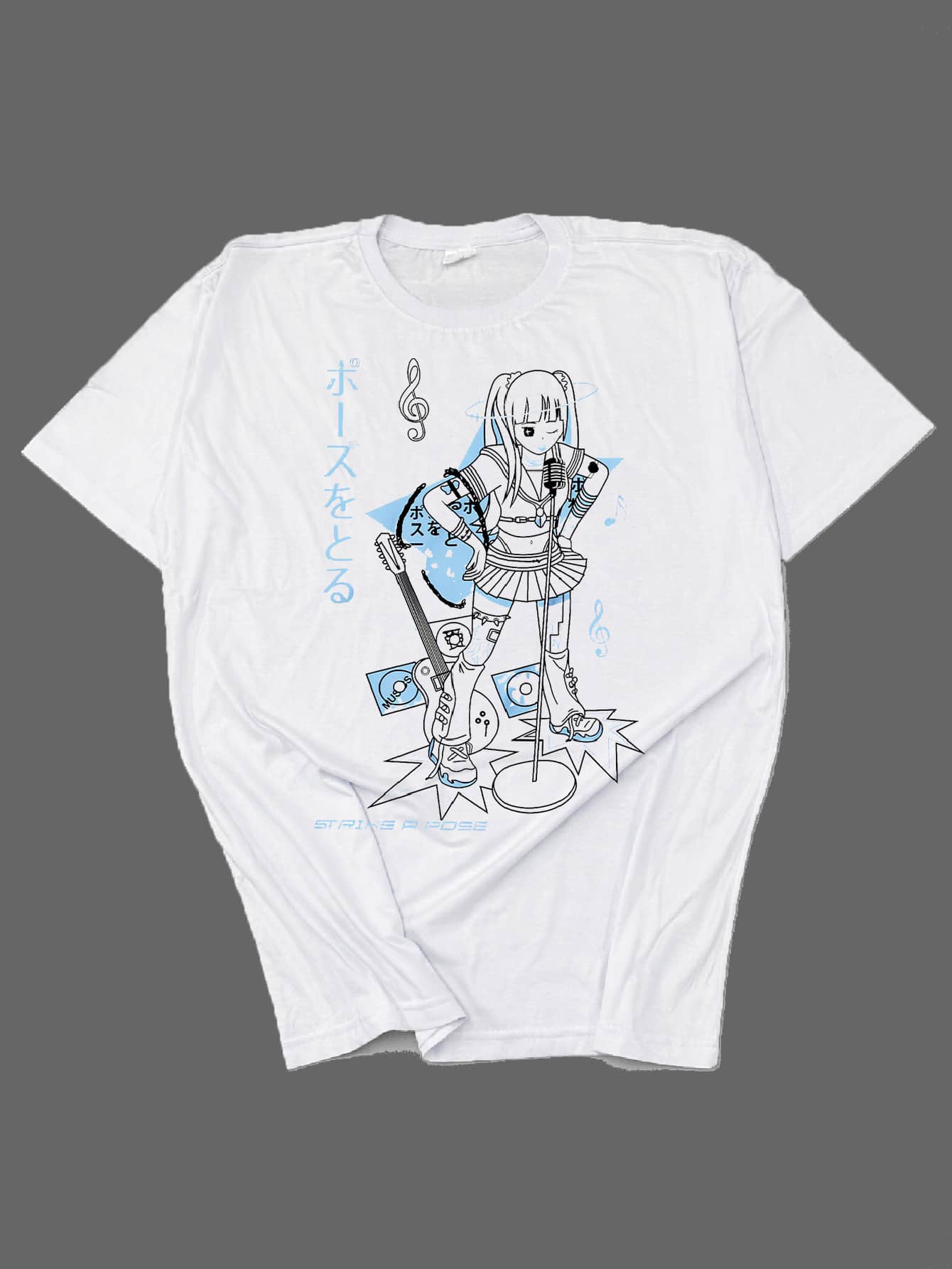 Anime T-Shirt Pung Sweet Character Unisex 100% Cotton Streetwear Launch Shipping In Various Colors!! - Vitt - Visa 1