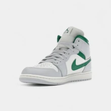 Jordan 1 Mid White Pure Platinum Pine Green - Blanc - Voir 4