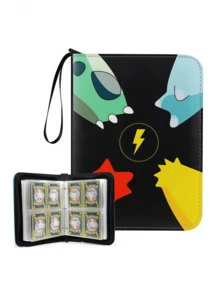 pokemon Hộp đựng thẻ Pokémon, hộp sưu tập thẻ 4 ngăn, album thẻ, chứa được tối đa 400 thẻ các loại. - 1 mảnh - Xem 2