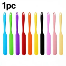 Silicone Jar Scraper Spatulas, Long Handle Design, Heat Resistant Non-Stick Spatulas For Cake Cream, Peanut Butter, Batter Mixing, Bread Baking & Jar Blending, Essential Kitchen Utensils For Home Baking, Cooking & Daily Food Preparation - Random Color - View 13
