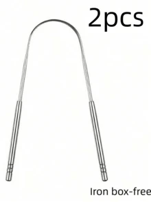 Professional Stainless Steel Tongue Scraper - Adult Metal Tongue Cleaner, Reduces Bad Breath, Improves Oral Hygiene, Unscented, Includes Storage Case - Silver - View 10
