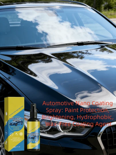 rayhong Spray de recubrimiento para automóviles, renovación del cuidado del automóvil, reparación del pintura, spray de encerado, sellador de recubrimiento/Spray de recubrimiento para automóviles, un solo spray y limpieza para brillar y mejorar, hidrofóbico anti-contaminación, herramienta práctica para el cuidado del pintura del automóvil (Ligera diferencia en el diseño de la boquilla entre los modelos antiguos y nuevos, enviados al azar)