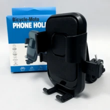 1PC Rotatable Bicycle/Motorcycle Mobile Phone Stand, Made Of High-Quality ABS Material, And Stable, Suitable For Outdoor Cycling - Snap-Fit Handlebar Clamp, Compatible With 4.7-7.2 Inch Mobile Phones, Essential For Summer Cycling - Black - View 6