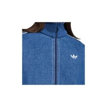 adidas originals ADICOLOR 拉鍊立領寬鬆舒適牛仔外套 男款 牛仔藍 - 藍色 - 查看 6