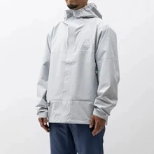 Nike ACG STORM-FIT 純色品牌Logo防水連帽拉鍊工裝休閒外套外套 男款 灰色 - 灰色 - 查看 6