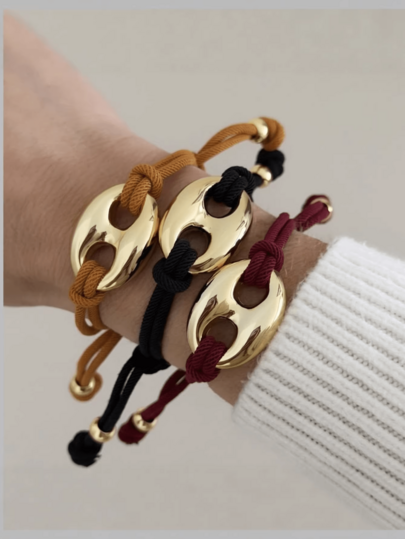 Adjustable Pig Nose Polyester Bracelet For Summer, Fashionable Women's Wristband, Suitable For Everyday Wear, Casual Occasions, Beach Outings, Valentine's Day, Birthday Parties, And As A Gift.