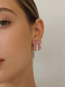 10 pares de pendientes de acero inoxidable chapado en oro de 18K, con diseños vintage de lazo francés, pentágono y floral. Pendientes hipoalergénicos adecuados para mujeres, parejas, vacaciones, citas, uso diario, fiestas, bodas, y también un gran regalo para familiares y amigos - Dorado - Ver 2