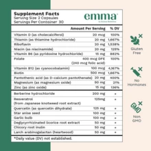 Emma Gut Health Doctors Endorsed Supplement - 60 Capsules - Relief From Gas And Bloating, Repairs Leaky Gut With Magnesium, Berberine, Vitamin D, Quercetin & More - Gut Health & Colon Cleanse Formula - 1bottel - 查看 3