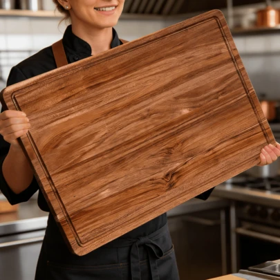 High-Quality Rosewood Cutting Board, Carefully Crafted To Provide A Natural And Healthy Ideal Choice, Embodying The Essence Of Life. Premium Wood Material Ensures Daily Dietary Safety. Hand-Polished, Durable And Long-Lasting, This Rosewood Cutting Board Is Suitable For Kitchen, Cutting Board, Kitchen Supplies, Kitchen Accessories, Chopping Board, Decoration, Wooden Kitchen Products, Wooden Board, Wooden Tray, Cutting.