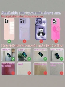 6pcs Double-Sided Silicone Suction Cup Phone Holder, Octobuddy Sticky Phone Stand, Strong Adhesion, Convenient For Selfie & Video, Easy To Use. Upgraded Silicone Suction Cup, Suitable For IPhone And Android Phones. - Multicolor - View 8