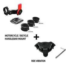 Complete Tool Kit - Motorcycle Phone Holder, Shock-Absorbing Bicycle Handlebar Phone Holder With Damper, 360° Rotatable Bicycle Handlebar Phone Clip, Motorcycle Handlebar Phone Holder, Motorcycle Smartphone Shock Absorber - Multicolor - View 9