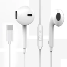 Type-C有线耳机，3.5mm圆形插头，USB-C耳机，入耳式立体声低音耳机，适用于通话和音乐，兼容iPad/电脑 - 查看 9