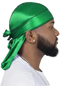 Awegeo 1 chiếc Mũ cướp biển Durag Satin dành cho nam, Khăn trùm đầu thể thao ngoài trời thoải mái, mềm mại, thoáng khí, trang phục cướp biển - Xanh đậm - Xem 29