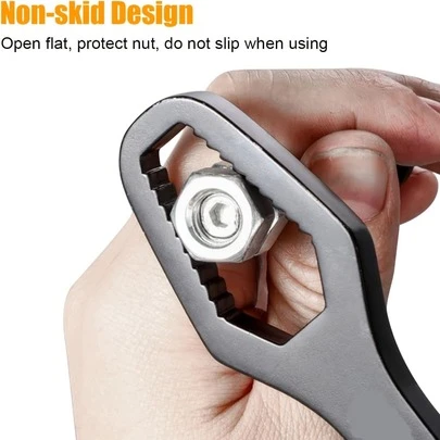 1pc Portable Dual-Head Self-Locking Torx Wrench, 3-17mm Universal Multi-Functional Auto Repair Home Hardware Tool, 5mm Thick Durable, Car Maintenance DIY Multi-Purpose Wrench