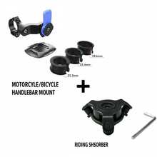 Complete Tool Kit - Motorcycle Phone Holder, Shock-Absorbing Bicycle Handlebar Phone Holder With Damper, 360° Rotatable Bicycle Handlebar Phone Clip, Motorcycle Handlebar Phone Holder, Motorcycle Smartphone Shock Absorber - Multicolor - View 10