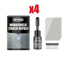 rayhong DIY Windshield Repair Kit Powerful Quick Fix Cracked Windscreen Restore Resin Sealer Car Window Glass Phone Screen Scratch Chips Star-Shaped Crack Nano Repair Protective Fluid Curing Glue - Windshield Repair Kit - View 9