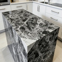 1 Cuộn Giấy Dán Tường Tự Dẹp Vân Đá Đen, Màng Trang Trí Tự Dẹp Chống Thấm Nước, Thích Hợp Cho Tấm Chống Bắn Nước Trong Bếp, Trang Trí Tường Phòng Tắm, Nhãn Dán Vinyl Phong Cách Công Nghiệp, Trang Trí Nội Thất, Dán Trên Bàn Cũ, Tủ TV, Bàn Đầu Giường, Thay Đổi Nhanh Chóng Phong Cách "Wabi-Sabi" Hoặc "Phong Cách Tối Giản" cho Nội Thất Cao Cấp, Trang Trí Nhà Cửa, Trang Trí Phòng, Trang Trí Cổ Điển. - 1PC - Xem 9