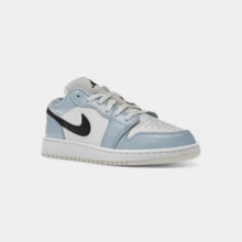 Jordan 1 Low Ice Blue Black (GS) - Black - View 3