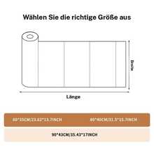 Beidseitige, doppelte Farb-Schminktischmatte für Nailart & Schminken, strapazierfähige PVC-Desktop-Schutzmatte für Studenten & Wohnheime - Creme/Aprikose - Übersicht 3
