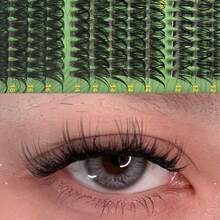 640 Pcs Pro Artist Multi-Density Lash Extensions Kit |   D-Curl 9-16mm Lashes With 30D/40D/50D Gradual Volume |   Featherlight Smart-Weight Clusters For Salon-Worthy Bridal/Halloween/Party Looks |   Beginner-Friendly Reusable Mega Pack For Travel & Daily Glam Lash Clusters,Eye Lash Clusters,Individual Eyelashes,Lashes,Fake Lashes - D - 查看 4