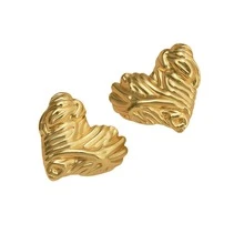 1 Đôi bông tai nữ - Mạ vàng 18k, chất liệu 304 chống dị ứng, hình trái tim vàng, kiểu dây xoắn tròn, bông tai xoắn hình bánh rán, công nghệ đánh bóng bề mặt cao cấp, thiết kế xếp nếp 3D, bộ bông tai thời trang dành cho nữ, phong cách châu Âu và Mỹ sang trọng, thiết kế tinh tế, sang trọng và thanh lịch, phong cách thế hệ Millennials, phong cách Mỹ cổ điển, phong cách nghệ thuật tiên phong, phong cách hình học tối giản, phụ kiện hẹn hò thiết yếu. - Nhiều màu - Xem 6