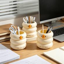 Hộp đựng bút để bàn hình vịt dễ thương, hộp đựng văn phòng phẩm nhiều tầng dung tích lớn, hộp đựng đồ dùng văn phòng chất lượng cao kiểu INS, có thể đựng bút, cọ trang điểm, dụng cụ làm đẹp, đồ dùng văn phòng, thiết kế tối giản và đa năng, phù hợp với bàn làm việc văn phòng, phòng ngủ, bàn trang điểm, thiết thực và bền bỉ, món quà tuyệt vời cho bạn bè và đồng nghiệp. Phụ kiện bàn làm việc, phụ kiện văn phòng phẩm - Giá đựng bút - Xem 6