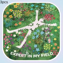 Field Lying Flat, Healing Floral Sea Illustration, Using Beautiful Imagery To Play The Most Authentic Lying Flat Meme, Contrast Feeling Maxed Out Waterproof Vinyl Sticker - Durable Smooth Surface, Self-Adhesive Bumper Sticker, Suitable For Cars, Windows, Laptops, Trucks, Water Bottles - Multi-Functional Durable Design, Car Sticker - Vinyl - View 10
