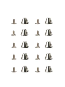10pcs Bullet-Shaped Zinc Alloy Rivets, Gothic Punk Metal Spikes - Punk Nail - View 12
