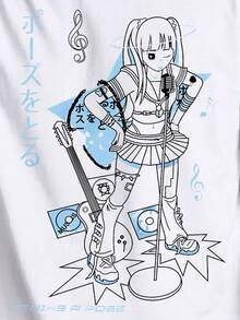 Anime T-Shirt Pung Sweet Character Unisex 100% Cotton Streetwear Launch Shipping In Various Colors!! - Vitt - Visa 5