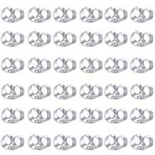 1 Set Earring Back Plugs, Transparent Plastic Metal Rubber Silicone Earring Back Bullet Plugs Replacement Kit, Suitable For Fish Hook Earrings And Earrings, Can Be Purchased Individually 50-100pcs/Pack - Multicolor - View 12
