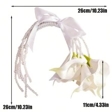 Bộ bó hoa ly thác nước hoàn chỉnh, thích hợp làm quà tặng đám cưới cho bạn bè, đạo cụ chụp ảnh studio, lễ cưới, chụp ảnh du lịch. - Nhiều màu - Xem 10