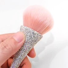 LIMEGIRL Glitter & Rhinestone Nail Art Brush, Suitable For Acrylic Nail Powder Removal, Loose Powder & Liquid Foundation Makeup Brush, Nail Care Cleaning Tool - Multicolor - View 8