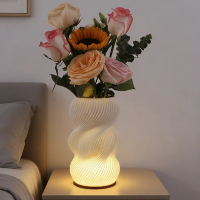 1 chiếc đèn trang trí bình hoa LED sáng tạo, nhiều màu sắc để lựa chọn, sử dụng nguồn USB/3 nhiệt độ màu, thích hợp cho phòng ngủ, phòng khách, phòng triển lãm, cắm hoa, chăm sóc cây cảnh, trang trí, làm quà tặng.