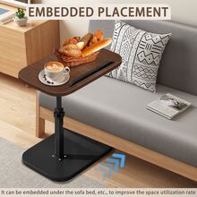 360° Rotating, Adjustable Height Small Side Table. Easy To Assemble, Can Be Placed Next To Sofa, Bed Or Used As A Coffee Table. Suitable For Indoor And Outdoor Use. - Multicolor - View 12