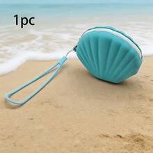 1-Piece Fun And Unique Seashell Coin Pouch, Creative Seashell Storage Pouch, Multi-Functional Storage, Small Item Organizer, Storage Pouch For Headphones, Backpack Accessory, Reusable In Multiple Settings, Valentine's Day Gift - Multicolor - View 9