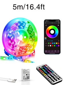 Lampu TV RGB Pintar, Lampu Strip LED Dekoratif untuk Ruangan, Dapat Dikendalikan Melalui Aplikasi dan Remote, Dilengkapi Mode Sinkronisasi Musik, Timer, dan Perubahan Warna; Cocok untuk Kamar Tidur, Ruang Tamu, Langit-langit, Hadiah Liburan, Pesta Natal, dan Dekorasi Pernikahan. - MultiWarna - View 11