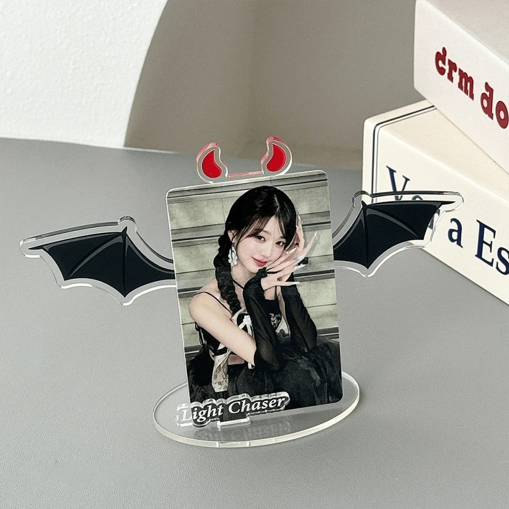 Acrylic Angel & Devil Anime Standee, Photo Display Holder, Suitable For Badges, Stickers, Celebrity Cards, Creative Decorative Display - 1PC - View 1