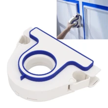 Aplicador de cinta multifuncional | Dispensador de cinta de enmascarar integrado con raspador | Esencial para pintura y decoración de paredes y pisos, duplica la eficiencia - A - Ver 3