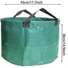 Túi đựng rác sân vườn chịu lực cao - Túi đựng rác thải xây dựng tái sử dụng - Túi đựng rác xanh/vườn có tay cầm - 16 gallon - Xem 7