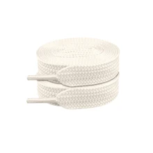 1pair Thick Flat 3/4" Wide Shoelaces Solid Color Strings For All Shoe Types - Sneaker Shoe Laces - Beige - View 5