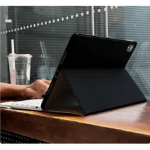 TenYide Book-Style Tablet Protective Case, Keyboard Leather Case, Ultra-Thin Bluetooth Keyboard + Tablet Protective Case With Stand, Anti-Fall/Shock/Dust/Fingerprint, Compatible With Samsung Galaxy, Genuine Magnetic Sleep/Wake, Magnetic Attachment For Bluetooth Keyboard, Tablet Case Available In Multiple Colors - Black - View 3