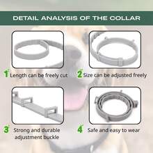 1/2/3 Packs SEREST0 Flea And Tick Collar For Large Dogs, Small Dogs And Cats 8 Month Protection Breakaway Safety Design - Large Dogs - View 3