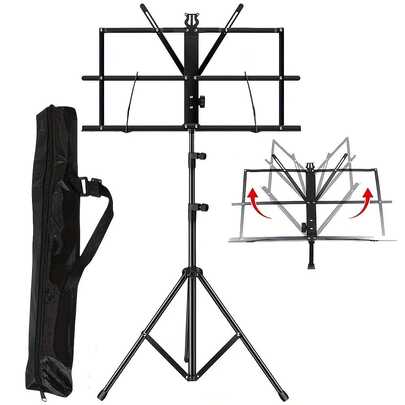 Giá đỡ bản nhạc gấp gọn, điều chỉnh được, di động, phù hợp cho đàn tranh, đàn nhị, đàn tỳ bà, đàn guitar, đàn violin và các nhạc cụ khác. Đa năng, dành cho nhạc sĩ, ban nhạc, sân khấu ngoài trời, cửa hàng nhạc cụ, phòng nhạc, phụ kiện đàn piano, trang trí phòng, quà tặng âm nhạc, đạo cụ chụp ảnh, quà tặng cho nam và nữ.