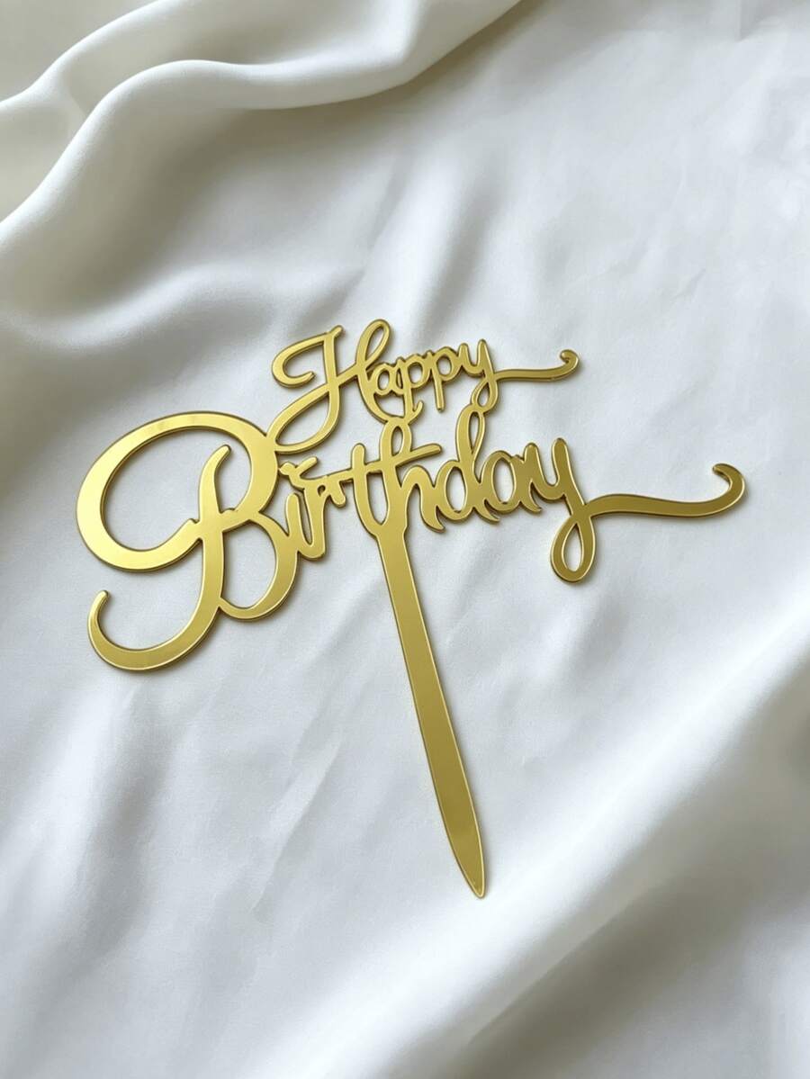 1件裝蛋糕插牌 生日蛋糕裝飾 甜點桌裝飾用品 現代字體蛋糕裝飾 生日派對蛋糕裝飾禮品 蛋糕插飾 烘焙用品 烘焙裝飾 蛋糕用品 聖誕 - Style A - 查看 1